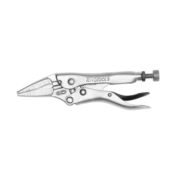 4" Plated Long Nose Power Grip Locking Pliers -  404-4